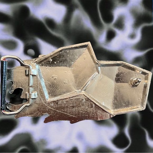 flaming dice belt buckle - Picture 2 of 2